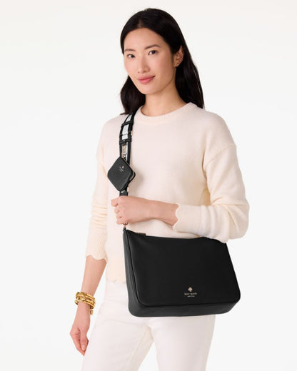 KateSpade Emma Large Crossbody Bag Black