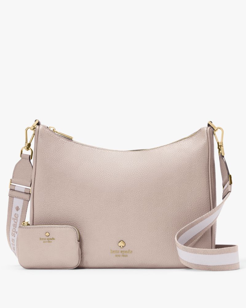 KateSpade Emma Large Crossbody Bag Cozy Grey
