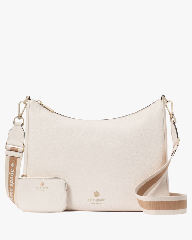 KateSpade Emma Large Crossbody Bag Parchment