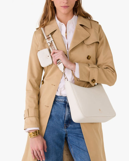 KateSpade Emma Large Crossbody Bag Parchment