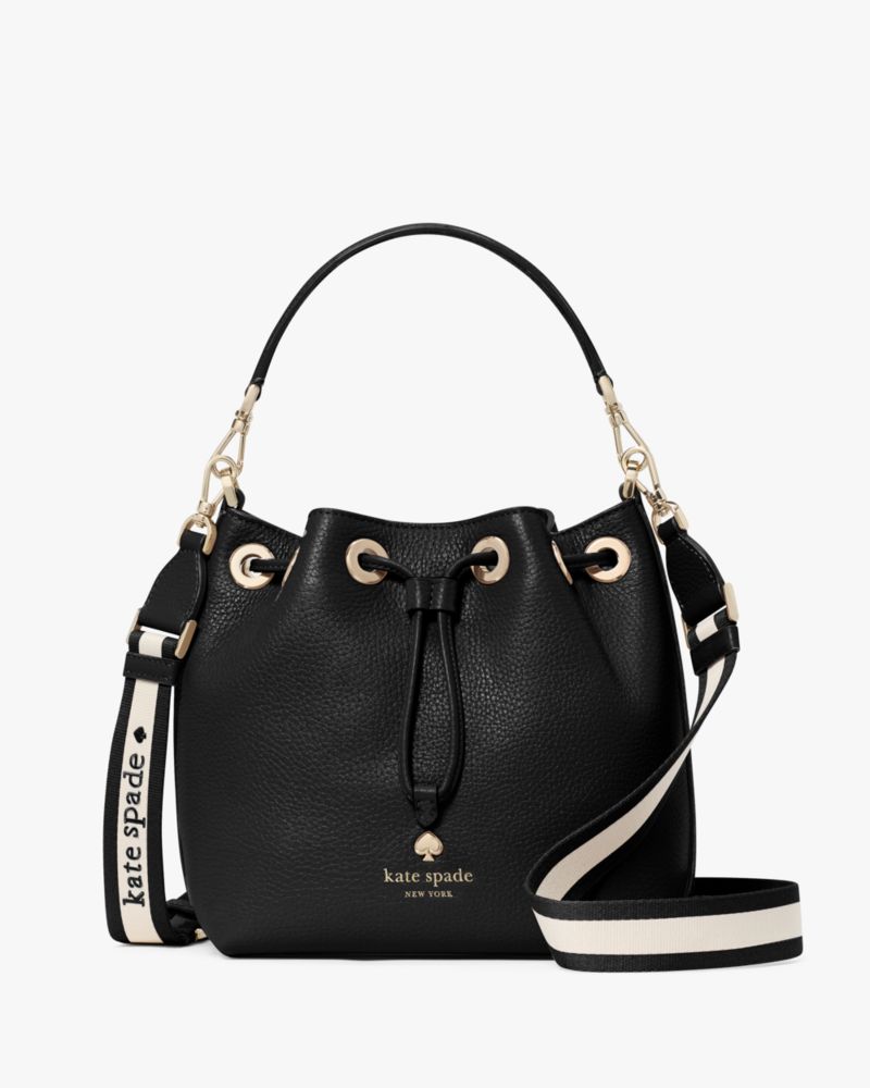 KateSpade Emma Small Bucket Bag Black