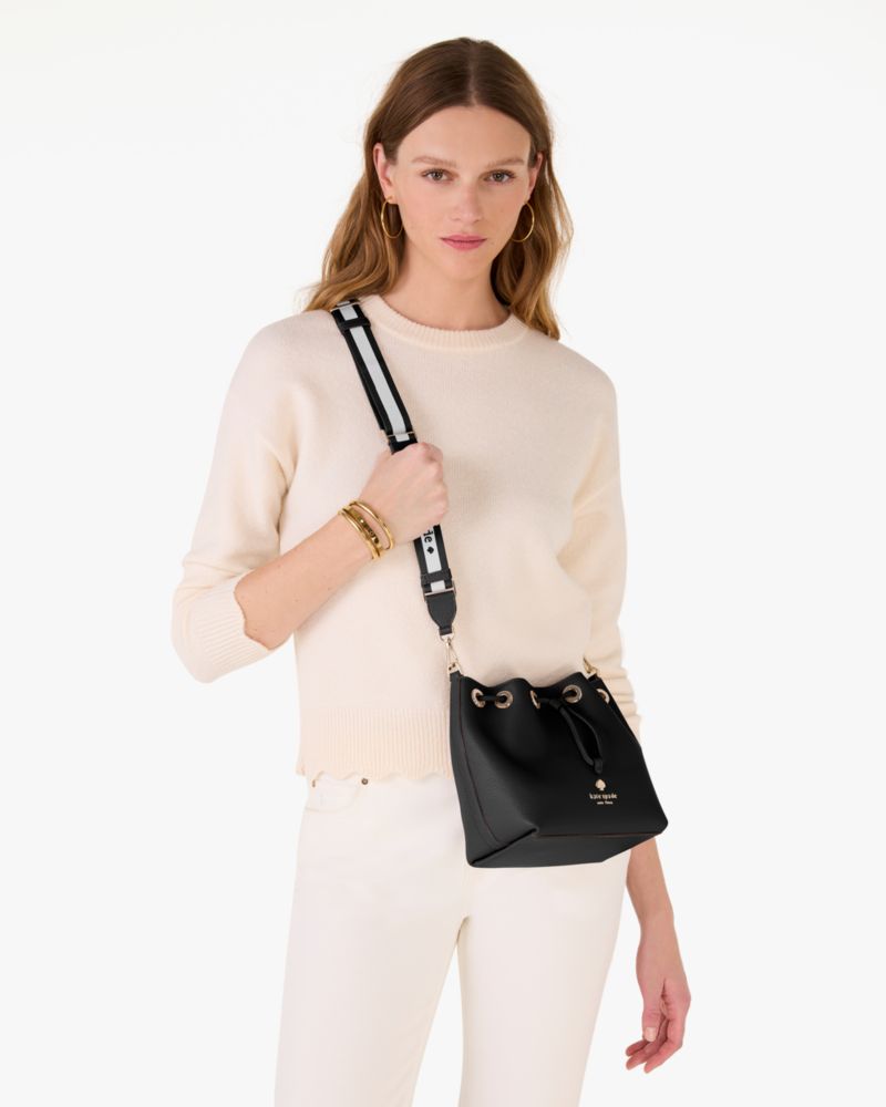 KateSpade Emma Small Bucket Bag Black
