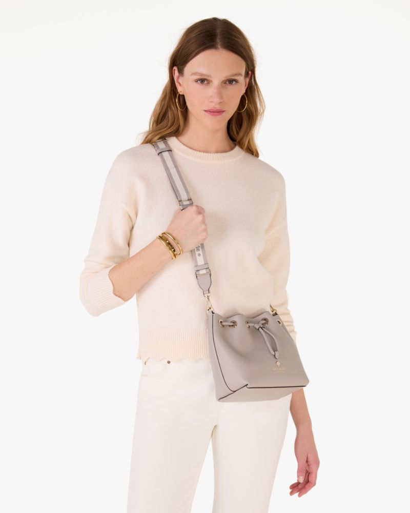 KateSpade Emma Small Bucket Bag Cozy Grey