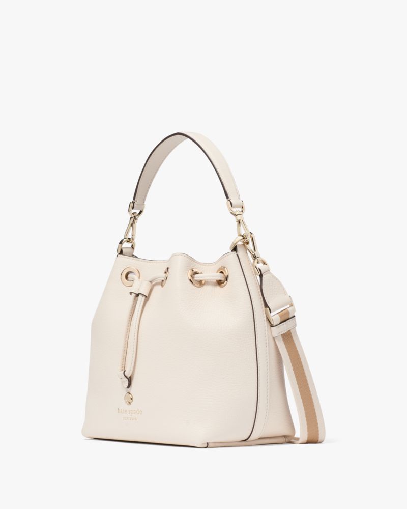 KateSpade Emma Small Bucket Bag Parchment