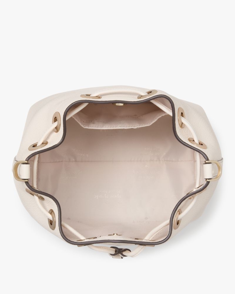 KateSpade Emma Small Bucket Bag Parchment