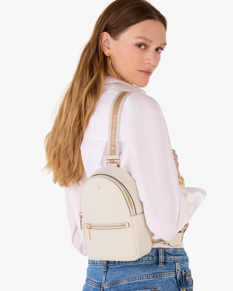 KateSpade Emma Small Backpack Parchment