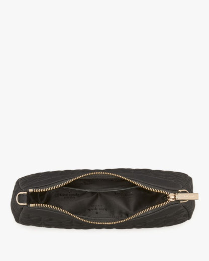 KateSpade Spade Flower Quilted Fabric Convertible Crossbody Black