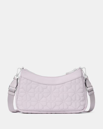 KateSpade Spade Flower Quilted Fabric Convertible Crossbody Pale Amethyst