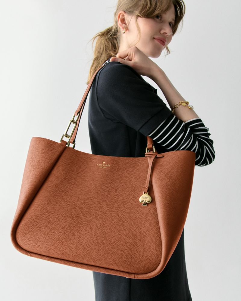 KateSpade Kayla Large Tote Warm Gingerbread
