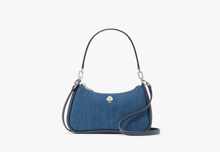 Kayla Denim Convertible Shoulder Bag Blue Multicolor Blue Multicolor