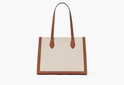 Ellie Canvas Large Tote Warm Gingerbread Multi Warm Gingerbread Multi