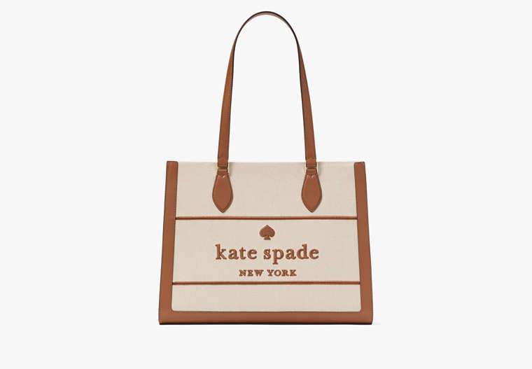 Ellie Canvas Large Tote Warm Gingerbread Multi Warm Gingerbread Multi