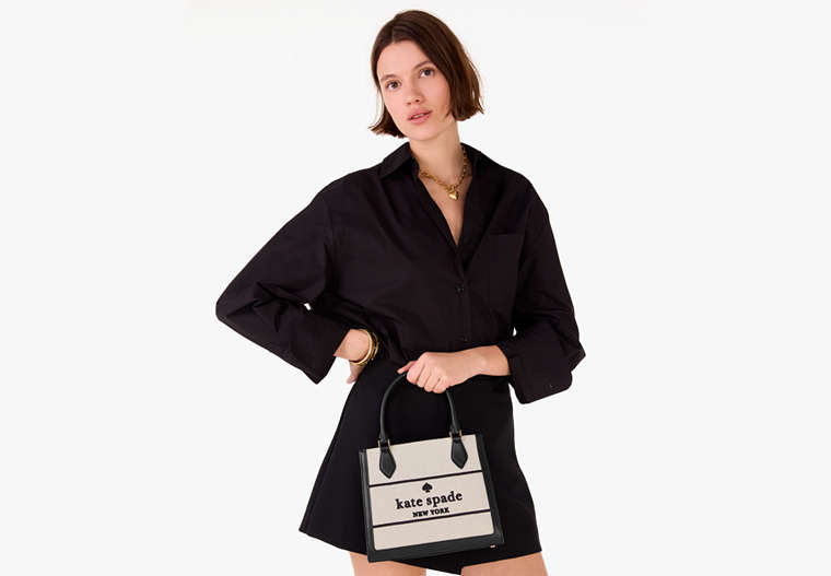 Ellie Canvas Small Tote Black Multi Black Multi