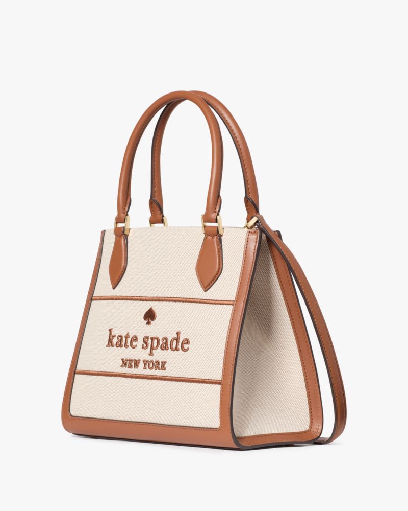 KateSpade Ellie Canvas Small Tote Warm Gingerbread Multi