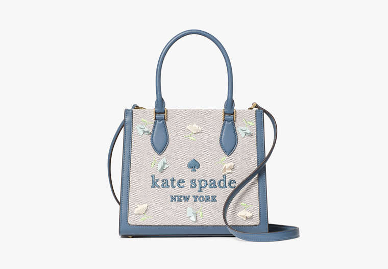 Ellie Applique Small Tote Blue Multicolor Blue Multicolor