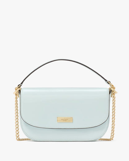 KateSpade Krista Patent Chain Crossbody Hazy Morning