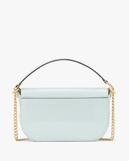 KateSpade Krista Patent Chain Crossbody Hazy Morning