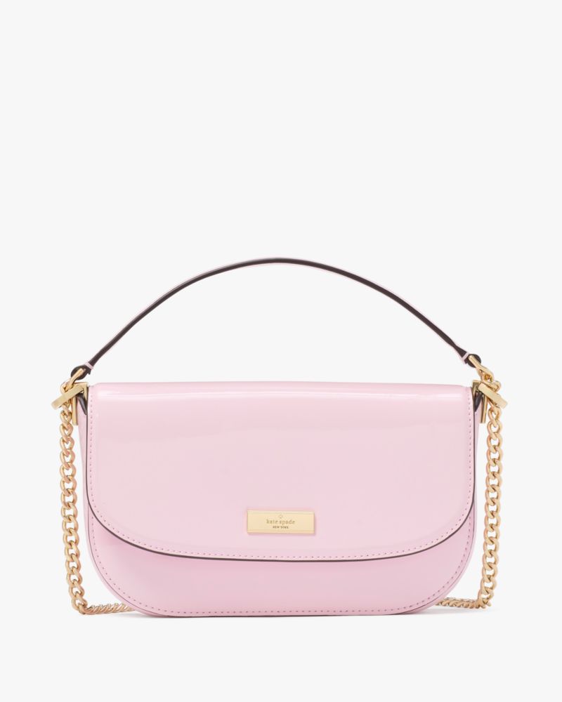 KateSpade Krista Patent Chain Crossbody Pink Horizon