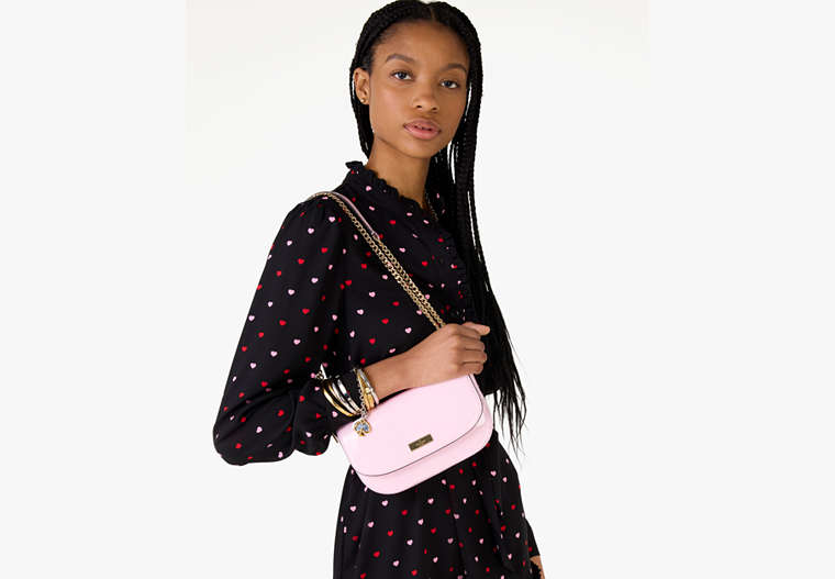 Krista Patent Chain Crossbody Pink Horizon Pink Horizon