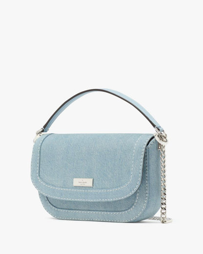 KateSpade Krista Denim Chain Crossbody Blue Multicolor