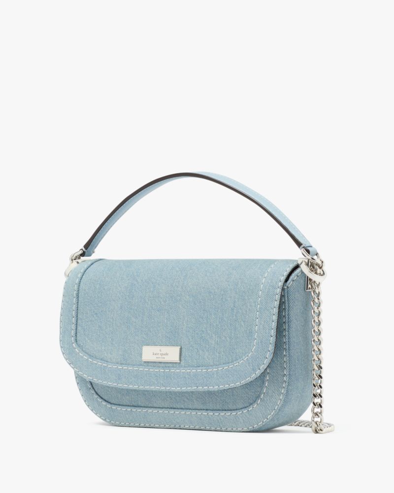 KateSpade Krista Denim Chain Crossbody Blue Multicolor