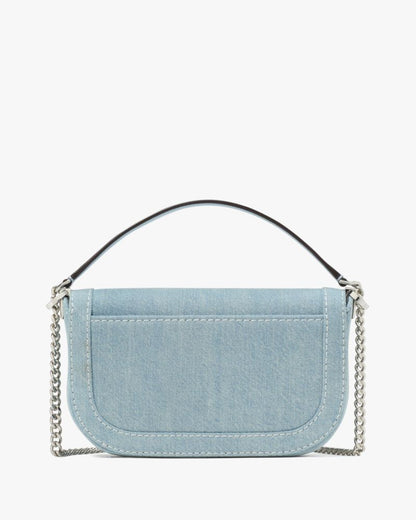 KateSpade Krista Denim Chain Crossbody Blue Multicolor