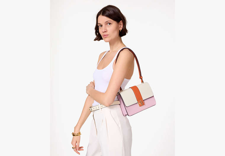 Phoebe Turnlock Shoulder Bag Pink Horizon Multi Pink Horizon Multi