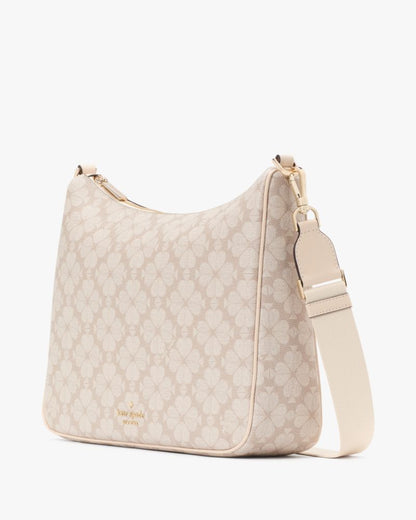 KateSpade Spade Flower Large Crossbody With Pouch Dark Beige Multi