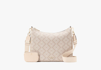 Spade Flower Large Crossbody With Pouch Dark Beige Multi Dark Beige Multi