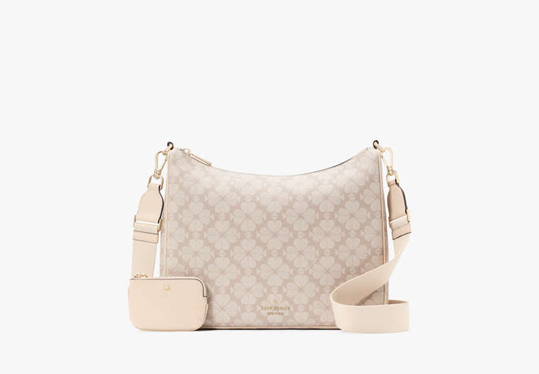 Spade Flower Large Crossbody With Pouch Dark Beige Multi Dark Beige Multi