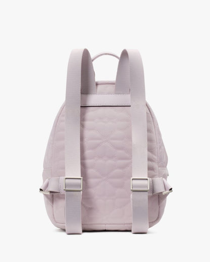 KateSpade Spade Flower Quilted Fabric Small Backpack Pale Amethyst
