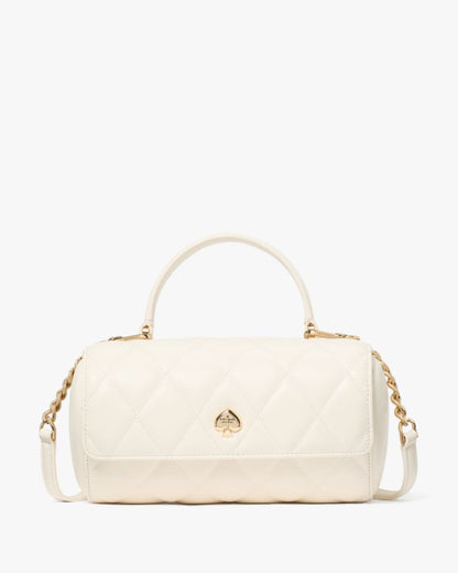 KateSpade Heart Barrel Quilted Crossbody Meringue