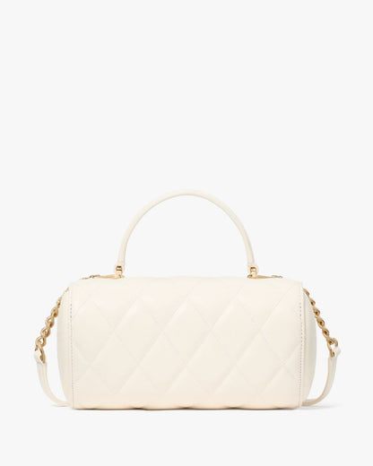KateSpade Heart Barrel Quilted Crossbody Meringue