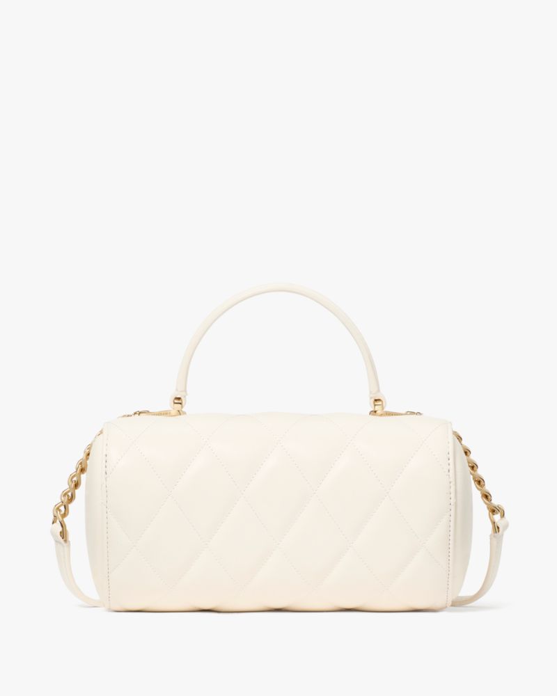 KateSpade Heart Barrel Quilted Crossbody Meringue