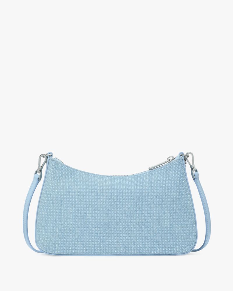 KateSpade Margot Studded Denim Convertible Crossbody Blue Multicolor