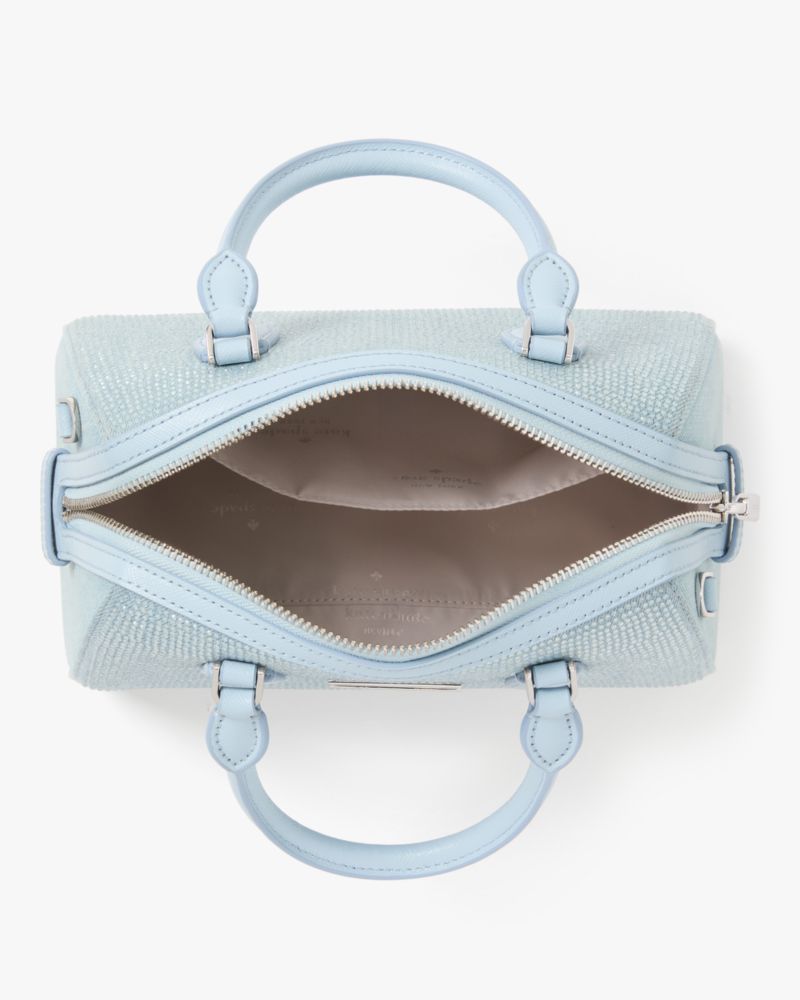 KateSpade Madison Studded Denim Small Dolly Duffle Blue Multicolor