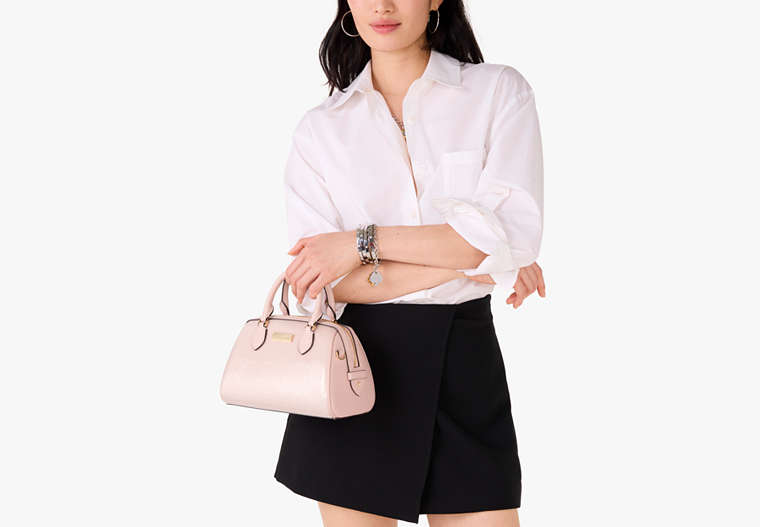Madison Satin Sequin Small Dolly Duffle Rose Smoke Rose Smoke
