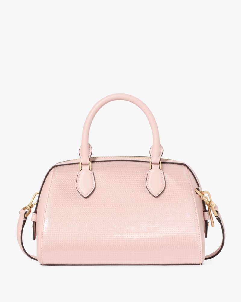 KateSpade Madison Satin Sequin Small Dolly Duffle Rose Smoke