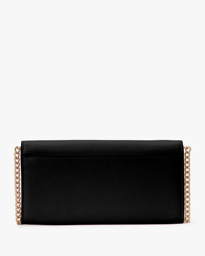 KateSpade Phoebe Turnlock Wallet on chain Black