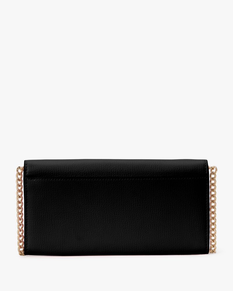 KateSpade Phoebe Turnlock Wallet on chain Black
