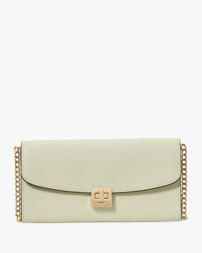 KateSpade Phoebe Turnlock Wallet on chain Sage Bundle