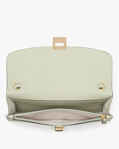 KateSpade Phoebe Turnlock Wallet on chain Sage Bundle