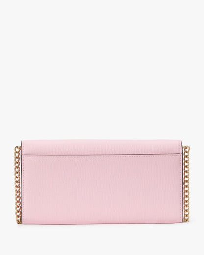 KateSpade Phoebe Turnlock Wallet on chain Pink Horizon