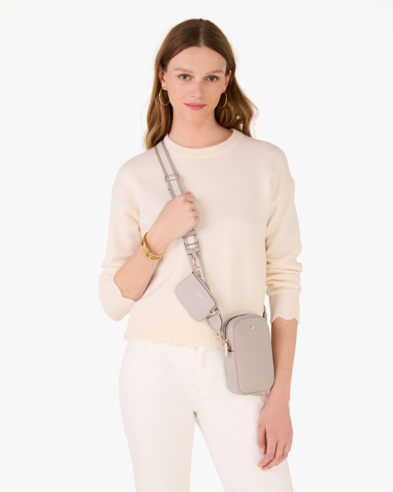 KateSpade Emma Phone Crossbody Cozy Grey