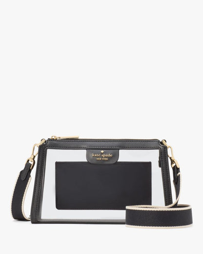 KateSpade Clare Clear Small Crossbody Black Multi