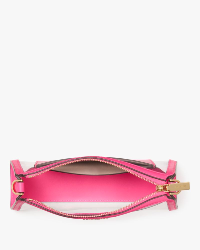 KateSpade Clare Clear Small Crossbody Wild Pink