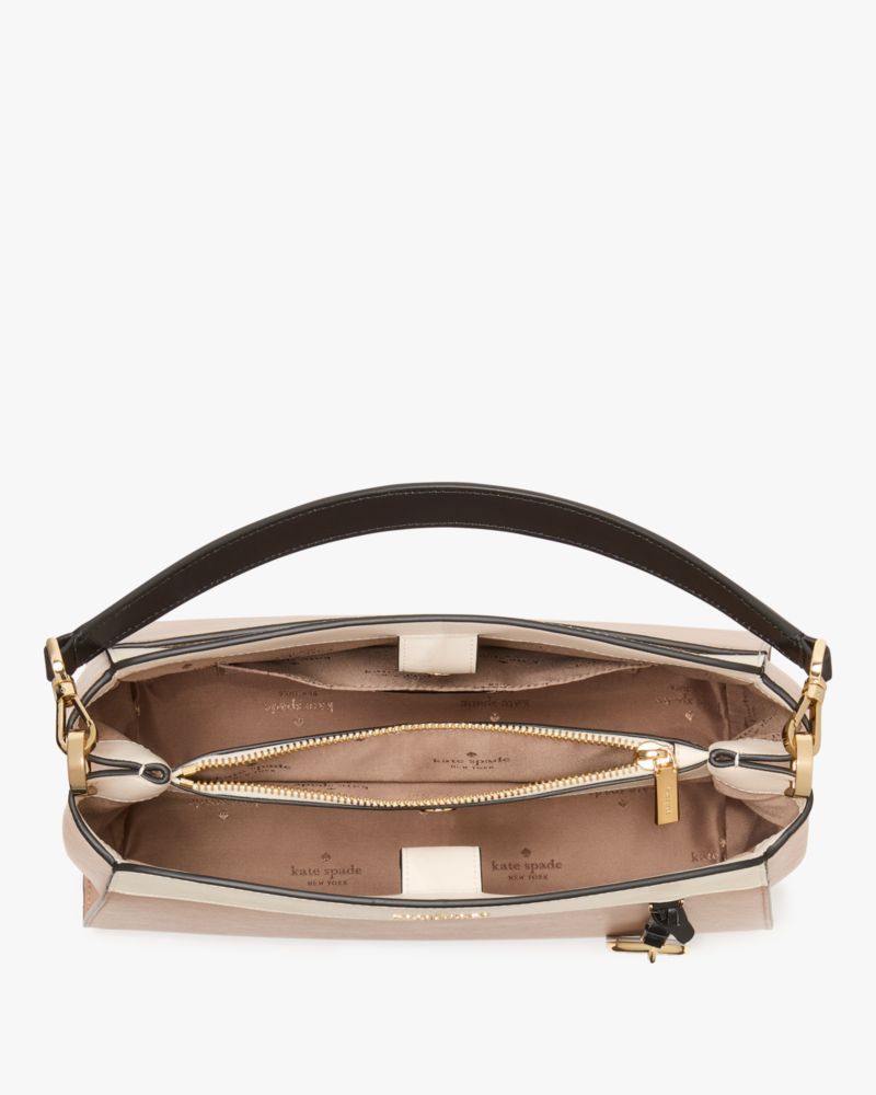 KateSpade Madison Medium Top Handle Satchel Toasted Hazelnut Multi