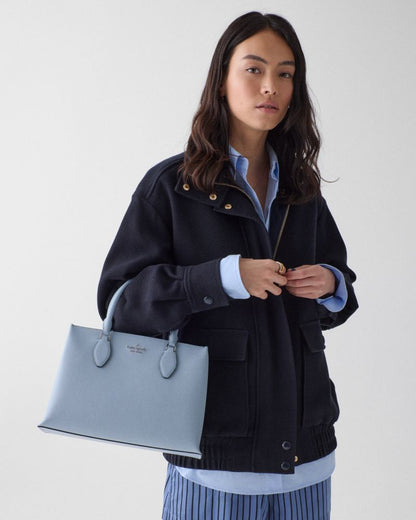 KateSpade Rae Medium Satchel Muted Blue