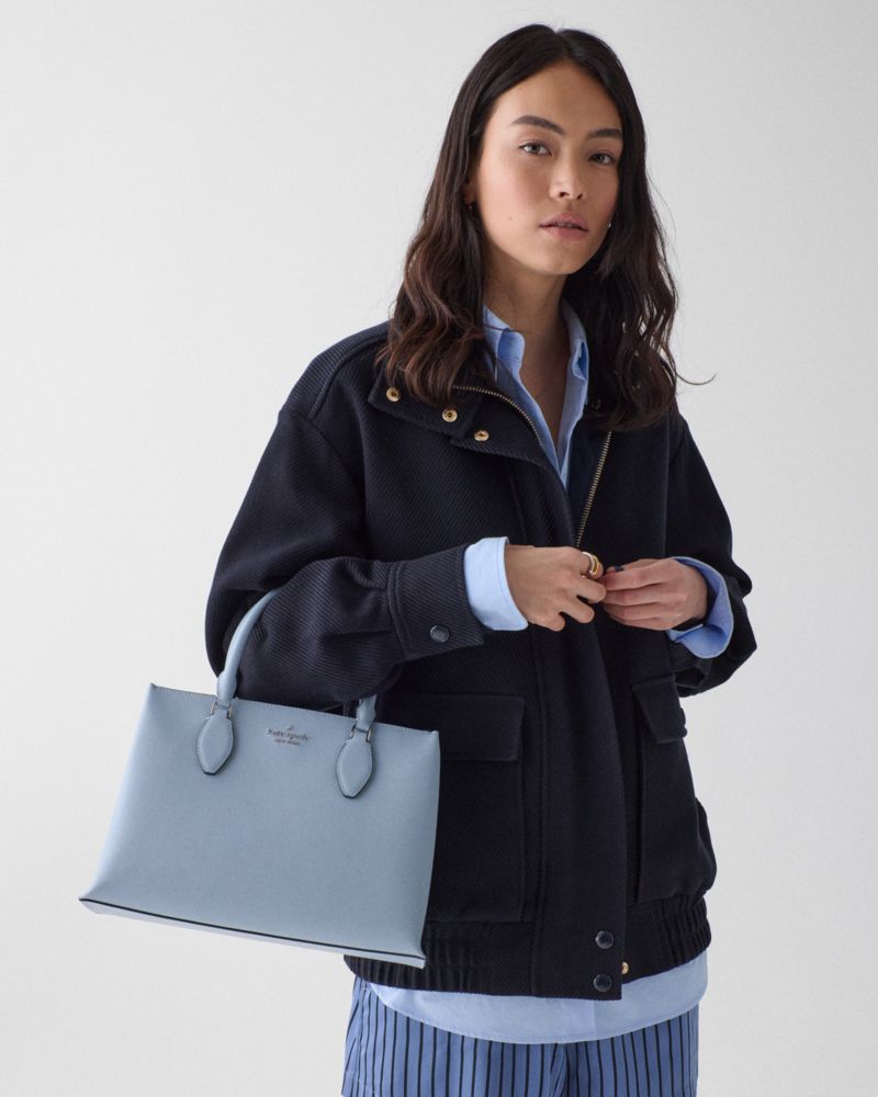 KateSpade Rae Medium Satchel Muted Blue