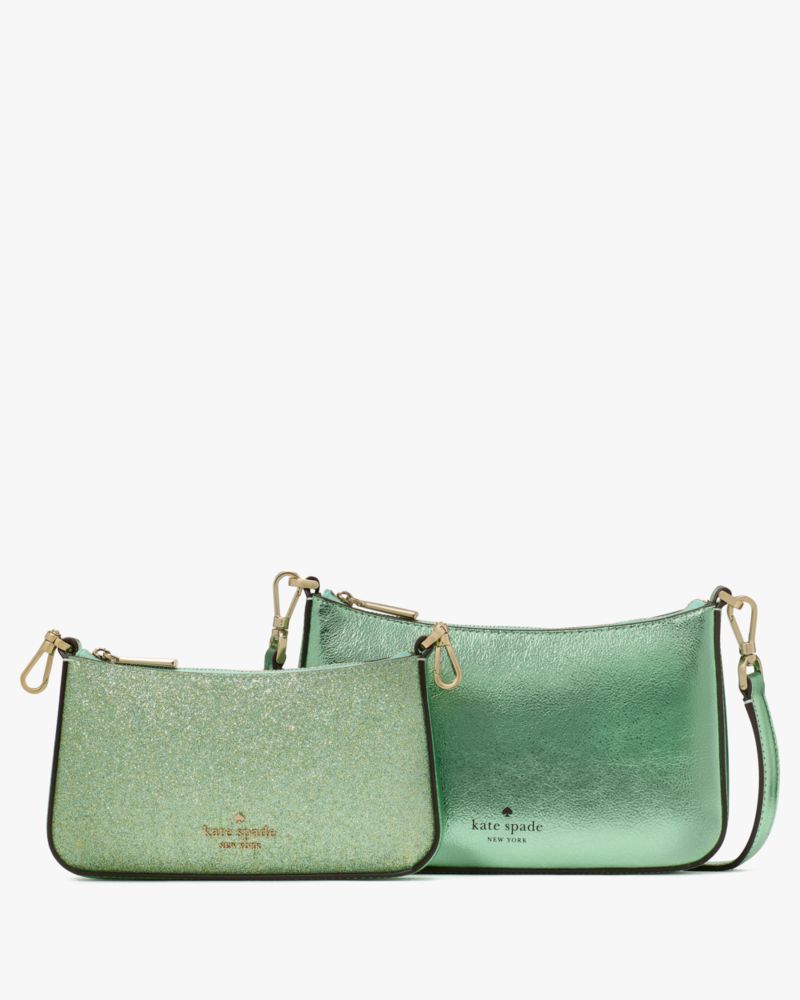 KateSpade Duet Glitter Crossbody Duo Seawater